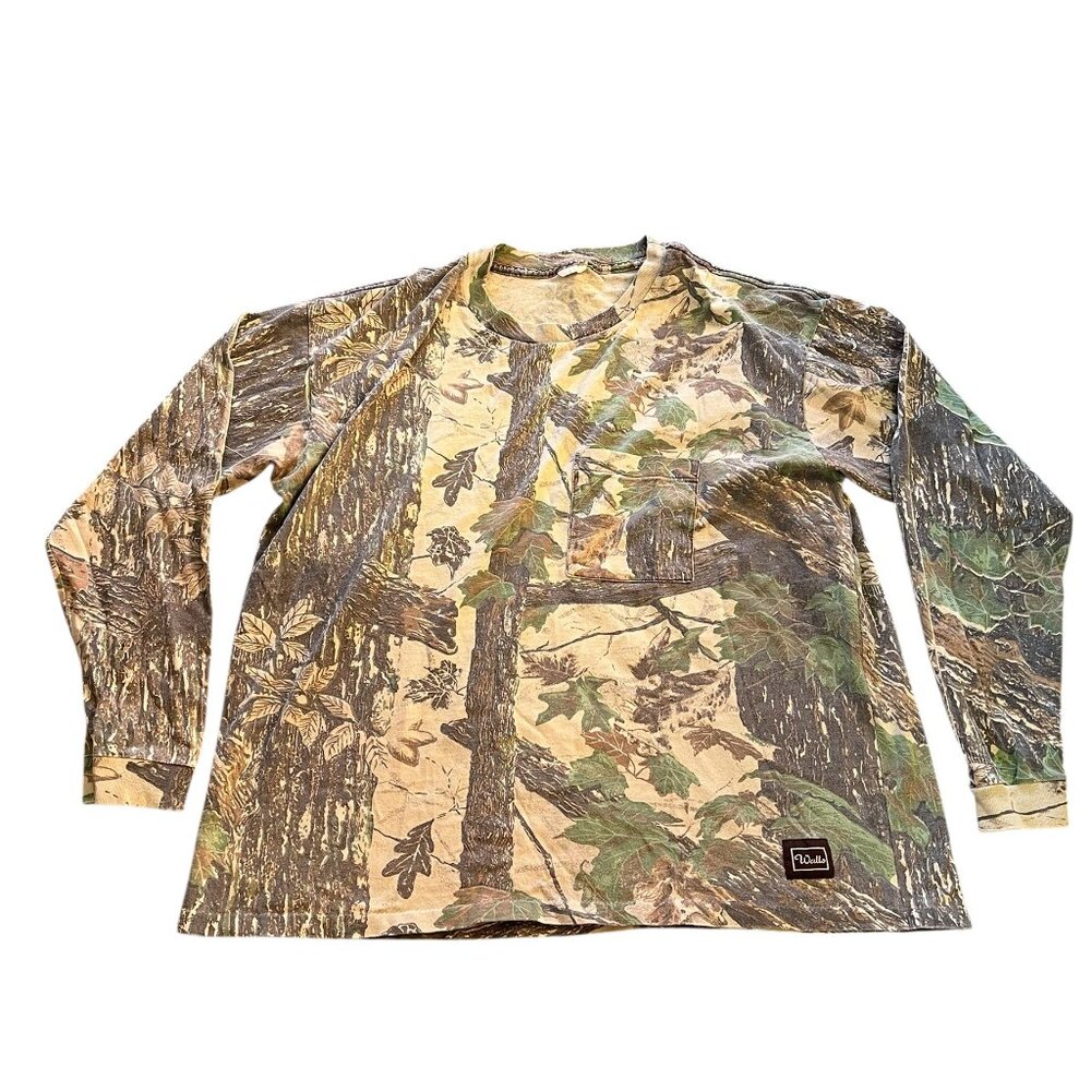 Vintage Walls Realtree Camo Shirt Men's Size XL Outdoor Hunting Long Sleeve Tree